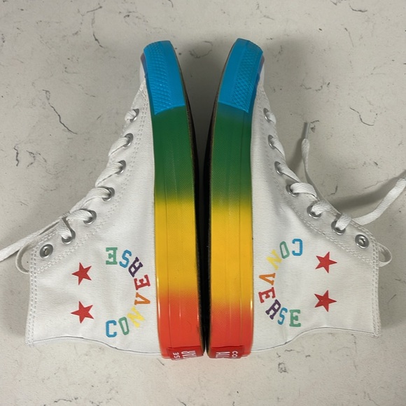 Converse Chuck Taylor All Star High 'Smiley - Pride' Size 6.5 - Picture 7 of 16